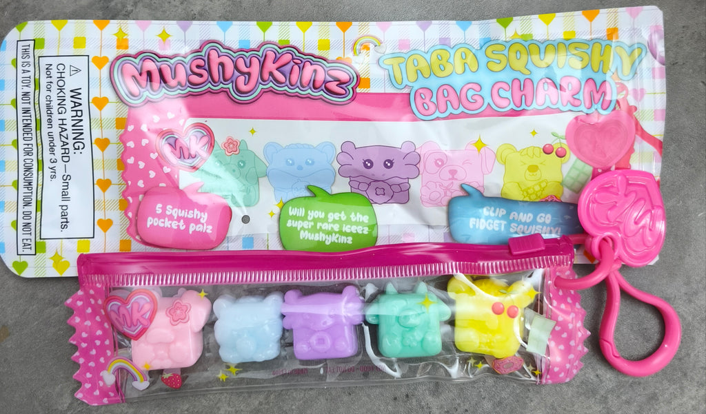 Mushykinz Taba squishy bag charm
