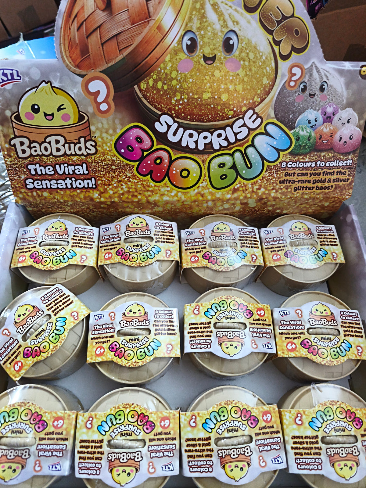 Mini KTL glitter surprise Bao Bun dumpling