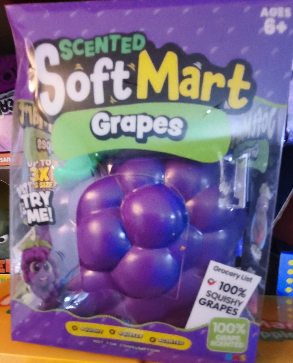 Jumbo squishy grapes